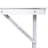 Free shipping Collapsible camping table height adjustable aluminum 120 x 60 cm