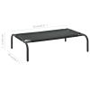 Elevated Dog Bed Black S Textilene