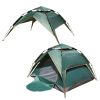 Double Deck Waterproof Pop Up Tent for Hiking Portable Automatic Tent for Camping 4 Person