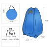 1-2 Person Portable Pop Up Toilet Shower Tent Changing Room Dressing Tent Camping Shelter Blue