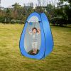 1-2 Person Portable Pop Up Toilet Shower Tent Changing Room Dressing Tent Camping Shelter Blue