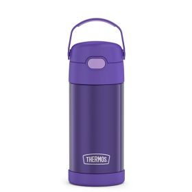 Thermos FUNtainerÂ® Stainless Steel Insulated Straw Bottle - 12oz (Color: Purple)