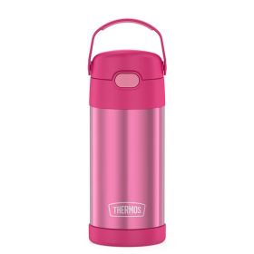 Thermos FUNtainerÂ® Stainless Steel Insulated Straw Bottle - 12oz (Color: pink)