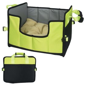 Pet Life Â® 'Travel-Nest' Folding Travel Cat and Dog Bed (Color: Green)