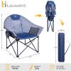 Oversized Camping Chairs,Folding Patio Padded Lawn Chair with Carrying Bag,Lightweight Ergonomic Outdoor Lounge Chair for Picnic Fishing,Max 400lbs