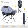 Oversized Camping Chairs,Folding Patio Padded Lawn Chair with Carrying Bag,Lightweight Ergonomic Outdoor Lounge Chair for Picnic Fishing,Max 400lbs